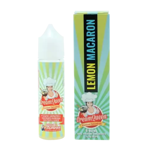 Lemon Macaron - Cream Queen (Shortfill) (Shake & Vape 50ml)