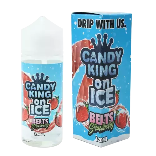 Belts Strawberry On Ice - Candy King (Shortfill) (Shake & Vape 100ml)